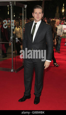 Allen Leach assiste à la première de Black Mass lors du 59ème BFI London film Festival à l'Odeon Leicester Square, Londres. Banque D'Images