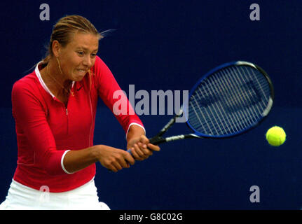 - Tennis Classic 2005 DFS - Demi-finale - Maria Sharapova v Tatiana Golovin - Edgbaston Priory Club Banque D'Images