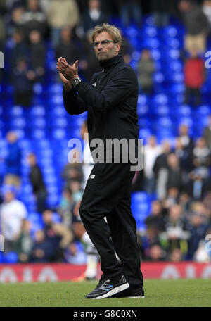 Football - Barclays Premier League - Tottenham Hotspur / Liverpool - White Hart Lane.Jurgen Klopp, directeur de Liverpool, après le match de la Barclays Premier League à White Hart Lane, Londres. Banque D'Images