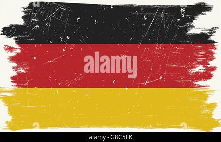 German grunge flag Illustration de Vecteur