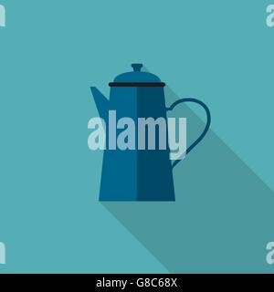 Icône de la cafetière Illustration de Vecteur