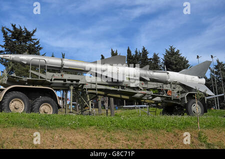 Viewl du missile SA-2 de la ligne directrice system Banque D'Images