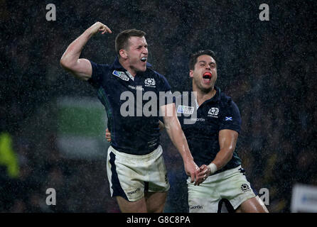 Rugby Union - Coupe du Monde de Rugby 2015 - Australie - Quart de finale v Ecosse - Twickenham Banque D'Images