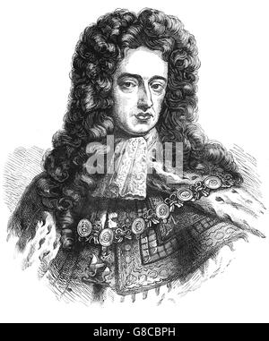 William III (1650 - 1702), roi d'Angleterre, l'Irlande et l'Écosse à partir de 1689 jusqu'à sa mort. En tant que Roi d'Écosse, il est connu sous le nom de Guillaume II, et officieusement connu par les sections de la population dans le Nord de l'Irlande et l'Ecosse comme 'King Billy'. Banque D'Images