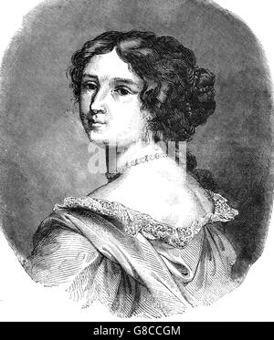 Françoise d'Aubigné, Marquise de Maintenon était la seconde épouse du roi Louis XIV de France et connue sous le nom de Madame de Maintenon. Son mariage avec le roi n'a jamais été officiellement annoncé ou admis, bien qu'elle était très influente à la cour. Banque D'Images