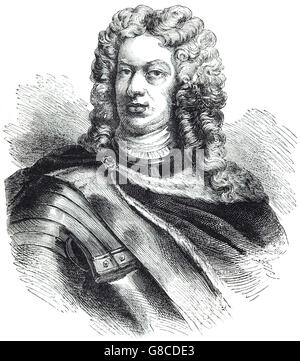 Le général John Churchill, 1er duc de Marlborough, soldat et homme d'anglais dont la carrière s'étend sur le règne de cinq monarques. Il est passé d'un humble page à la cour de la maison de Stuart à avoir obtenu le titre dans la Pairie d'Angleterre par la reine Anne en 1702 Banque D'Images