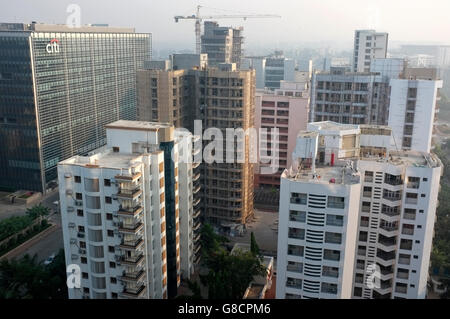 Scène citadine Mumbai, Inde, bandra kurla Complex, BKC Banque D'Images