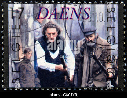 Belgique - circa 1998 : timbre imprimé en Belgique montre image de film Daens, vers 1998 Banque D'Images
