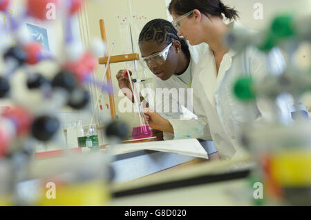 Cours de sciences de l'école. L'Angleterre. UK. L'Europe Banque D'Images