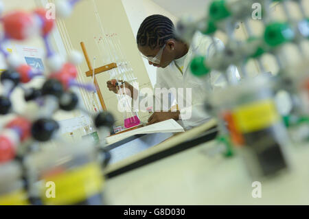 Cours de sciences de l'école. L'Angleterre. UK. L'Europe Banque D'Images