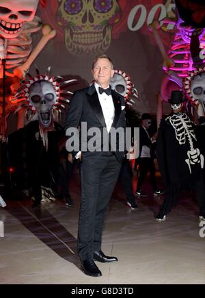 Daniel Craig assistait à la fête d'après-partie au British Museum de Londres à la suite de la première mondiale de Specter. Banque D'Images
