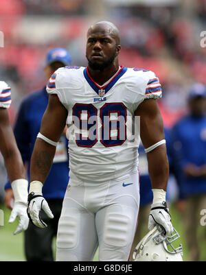 Gridiron - NFL International Series 2015 - Buffalo Bills / Jacksonville Jaguars - Wembley Stadium. Alex Carrington de Buffalo Bills Banque D'Images