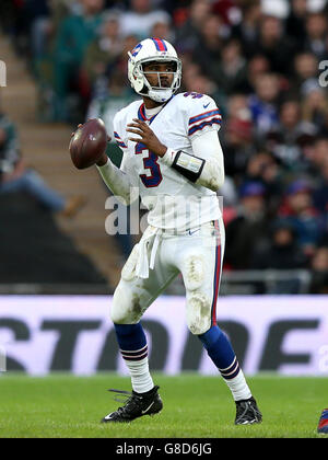 Gridiron - NFL International Series 2015 - Buffalo Bills / Jacksonville Jaguars - Wembley Stadium. Manuel EJ de Buffalo Bills Banque D'Images