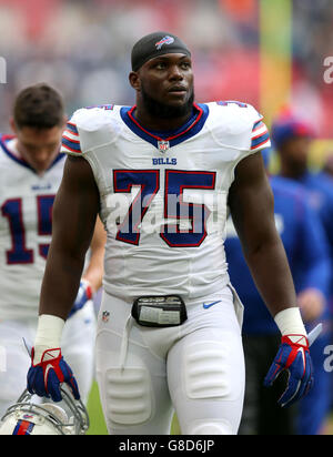 Gridiron - NFL International Series 2015 - Buffalo Bills / Jacksonville Jaguars - Wembley Stadium. IK Enemkpali de Buffalo Bills Banque D'Images