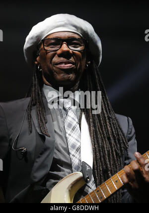 Festival Metropolis - Dublin.POUR USAGE ÉDITORIAL SEULEMENT Nile Rodgers of chic le deuxième jour du festival Metropolis au RDS à Dublin. Banque D'Images