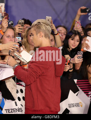 Justin Bieber assiste aux MTV European Music Awards 2015 qui se tiennent au Forum Mediolanum d'Assago à Milan, Italie. Date de la photo: Dimanche 25 octobre 2015. Voir l'histoire de PA : SHOWBIZ EMA. Le crédit photo devrait se lire: Yui Mok/PA Wire Banque D'Images