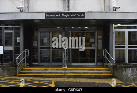 Bournemouth Magistrate court. Vue générale du tribunal de Bournemouth. Banque D'Images