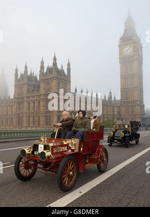 Bonhams Londres à Brighton Veteran Car Run Banque D'Images