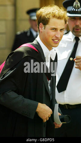 Le prince William l'obtention du diplôme - l'Université de St Andrews Banque D'Images