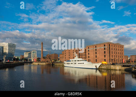 Canning Dock à côté de l'Albert Dock Liverpool Angleterre Banque D'Images