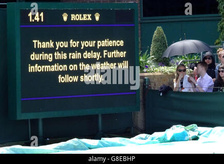 Tennis profils têtes de Wimbledon, Londres, Royaume-Uni. 07 juillet, 2016. Vues autour de l'enceinte de l'All England Club pendant le championnat Crédit : Leo Mason/Alamy Live News Banque D'Images