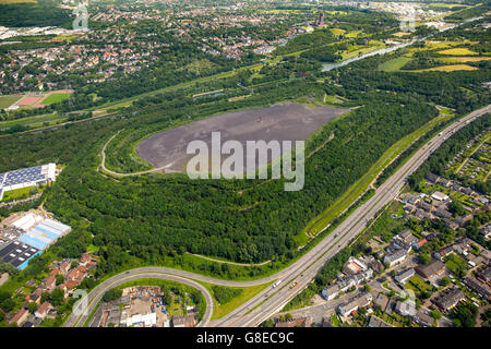 Vue aérienne, Schurenbachhalde, stocker, Paysage, Serra-dalle, Essen, Ruhr, Rhénanie du Nord-Westphalie, Allemagne, Banque D'Images