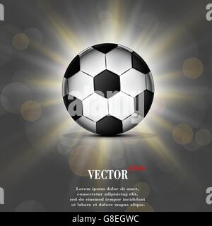 L'icône d'un ballon de football, télévision design. Vector illustration. EPS10 Illustration de Vecteur