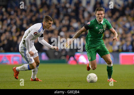 République d'Irlande v Bosnie et Herzégovine - UEFA Euro 2016 Qualifications - Play-off - Deuxième étape - Aviva Stadium Banque D'Images