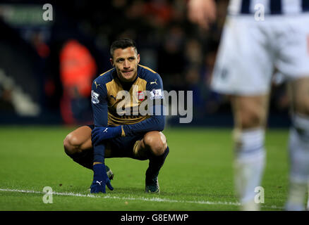 West Bromwich Albion / Arsenal - Barclays Premier League - The Hawthorns.Alexis Sanchez d'Arsenal pendant le match de la Barclays Premier League aux Hawthorns, West Bromwich. Banque D'Images