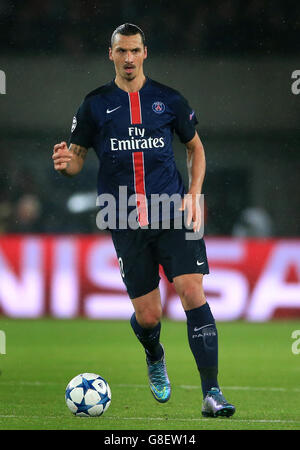 Football - Ligue des champions de l'UEFA - Groupe A - Paris Saint-Germain / Real Madrid - Parc des Princes. Zlatan Ibrahimovic, Paris Saint-Germain Banque D'Images