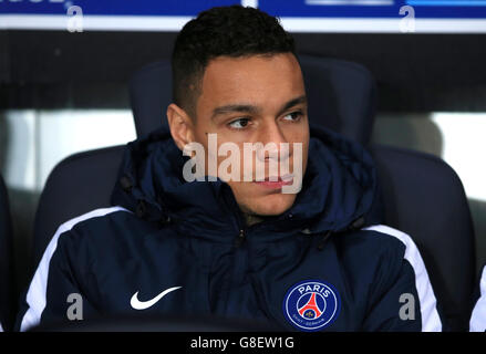 Football - Ligue des champions de l'UEFA - Groupe A - Paris Saint-Germain / Real Madrid - Parc des Princes.Gregory van der Wiel, Paris Saint-Germain Banque D'Images