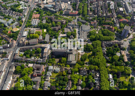 Luftbild Rathaus, Oberhausen, ponctuellement et administratifs Bürogebäude Neues Rathaus et - wird im Auftrag der Babcock PeAerial, vue sur la ville Banque D'Images