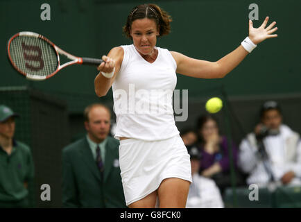 Tennis - Wimbledon 2005 - la finale des femmes - Venus Williams v Lindsay Davenport - All England Club Banque D'Images