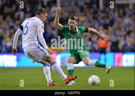 République d'Irlande v Bosnie et Herzégovine - UEFA Euro 2016 Qualifications - Play-off - Deuxième étape - Aviva Stadium Banque D'Images