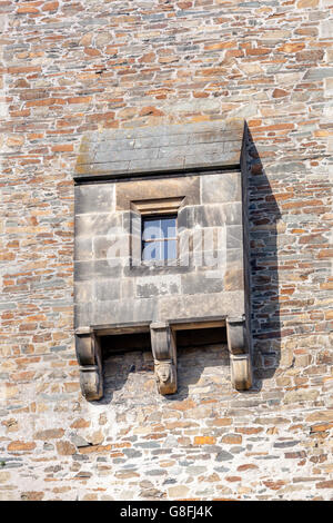 Les toilettes gothiques médiévales, le château de Bouzov République tchèque les toilettes anciennes Banque D'Images