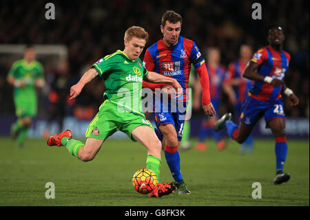 Crystal Palace v Sunderland - Barclays Premier League - Selhurst Park.Duncan Watmore de Sunderland en action pendant le match de la Barclays Premier League à Selhurst Park, Londres. Banque D'Images