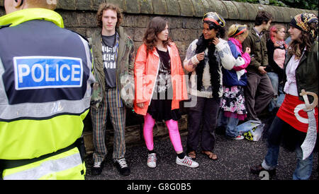 Protestation du Sommet du G8 Banque D'Images