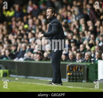 Celtic v Ajax - UEFA Europa League - Groupe A - Celtic Park.Le responsable celtique Ronny Deila lors du match de l'UEFA Europa League au Celtic Park, Glasgow. Banque D'Images