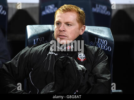 Bolton Wanderers / Brentford - Sky Bet League One - Stade Macron.Bolton Wanderers Manager Neil Lennon Banque D'Images