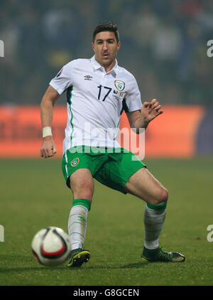 La Bosnie-Herzégovine et République d'Irlande - UEFA Euro 2016 Qualifications - Play-off - Première manche - Stadion Bilino Polje Banque D'Images