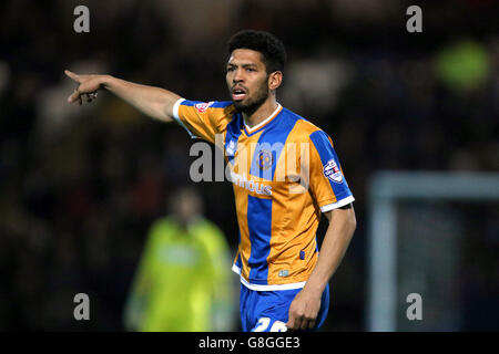 Grimsby Town / Shrewsbury Town - Emirates FA Cup - second Round - Blundell Park. Nathaniel Knight-Percival, Shrewsbury Town Banque D'Images