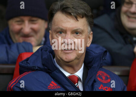 Manchester United / Norwich City - Barclays Premier League - Old Trafford. Louis van Gaal, directeur de Manchester United Banque D'Images