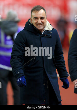 Carlos Carvalhal, directeur de Sheffield Wednesday, avant la Capital One Cup, quart de finale au Britannia Stadium, Stoke-on-Trent. Banque D'Images