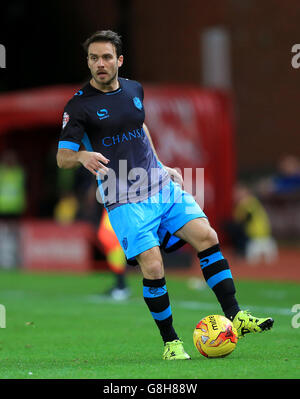 Stoke City / Sheffield mercredi - Capital One Cup - quart de finale - Britannia Stadium. Rhoys Wiggins de Sheffield Wednesday Banque D'Images