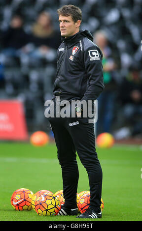 Swansea City v AFC Bournemouth - Barclays Premier League - Liberty Stadium. Jason Tindall, directeur adjoint, AFC Bournemouth Banque D'Images