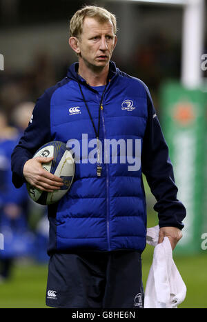 Leo Cullen, entraîneur-chef de Leinster, avant le match de la coupe des champions d'Europe au stade Aviva, à Dublin. Banque D'Images