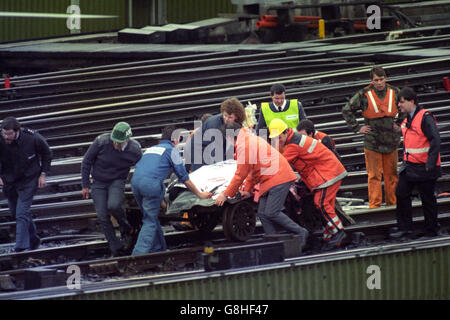 Cannon Street Crash - Londres Banque D'Images