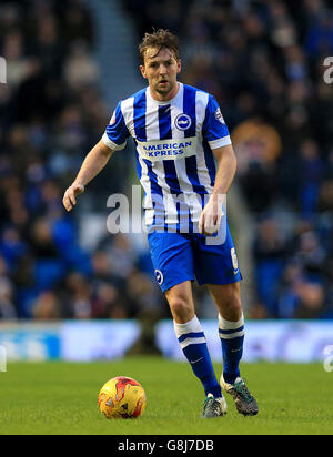 Brighton et Hove Albion v Wolverhampton Wanderers - Sky Bet Championship - AMEX Stadium.Brighton et Dale Stephens de Hove Albion Banque D'Images