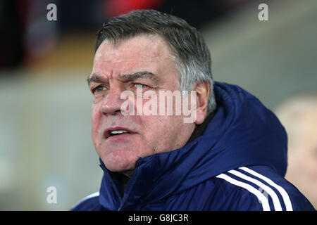 Sam Allardyce, directeur de Sunderland, lors du match de la Barclays Premier League au Liberty Stadium, à Swansea. APPUYEZ SUR ASSOCIATION photo. Date de la photo: Mercredi 13 janvier 2016. Voir PA Story FOOTBALL Swansea. Le crédit photo devrait se lire comme suit : David Davies/PA Wire. Banque D'Images