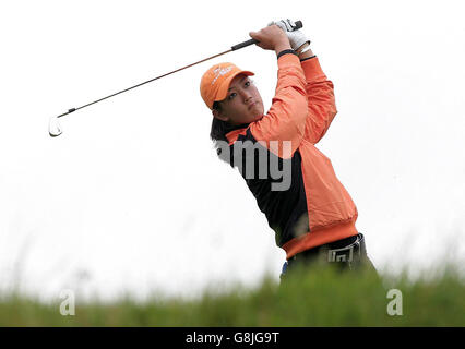 Golf - Women's British Open 2005 - Royal Birkdale. Le tee-shirt américain Michelle Wie est au 4ème. Banque D'Images